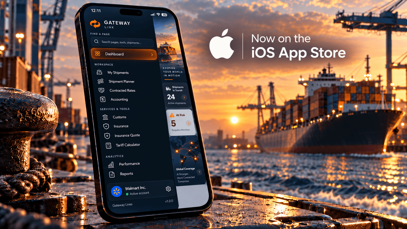Gateway Link Is Now on the App Store: Manage Ocean Freight from Your iPhone